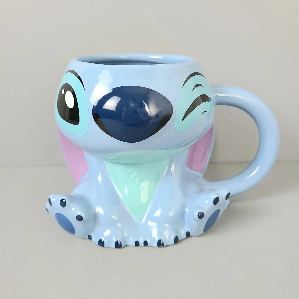 Disney Parks Stitch Figural Collectible Blue Mug
